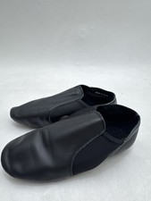 Stelle Jazz Shoes for Girls and Boys Slip-On Leather Dance Shoes SJ05 - BLACK