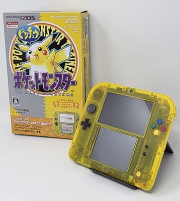 Nintendo 2DS Pokémon Pikachu Clear Yellow Console CIB Limited Pack