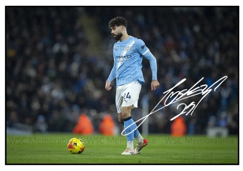 11625. Josko Gvardiol Signed Pictures A4 Prints Man City Croatia Leipzig Zagreb