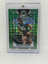 2023 Panini Mosaic - Rookies Brenton Strange #286 Green Mosaic Prizm (RC)
