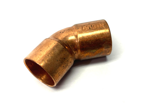 Nibco 9043000 Copper 45° Elbow Fitting WROT Sweat 1" x 1"