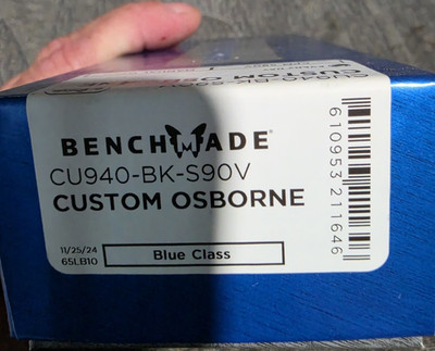 Benchmade CU940-BK-S90V Custom Osborne AXIS Lock CPM-S90V Knife