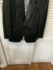Christian Dior Monsieur 38L Satin Black Tuxedo 2 Piece Suit Flat Front Pants — photo 10