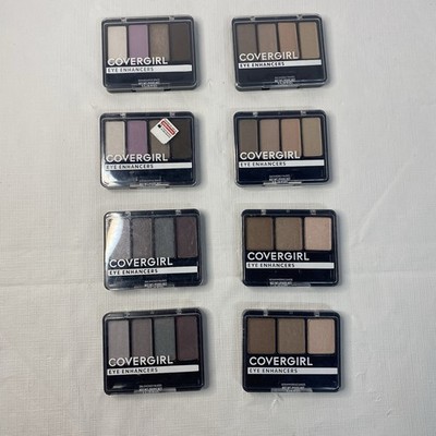 CoverGirl Eye Enhancers Eyeshadow Bundle 8 Palettes Nude Smoky Shimmer New