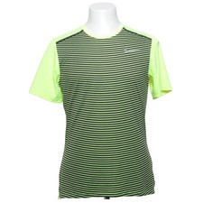 Nike, Trainingsshirt, Größe: M, Gelb/Schwarz, Polyester, Streifen, Herren #6I9