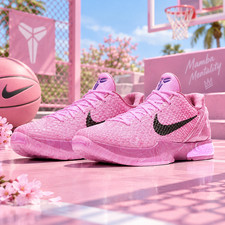 HOT MEN - Kobe 6 Protro "Aunt Pearl" Rosa Talla Size US 7-12