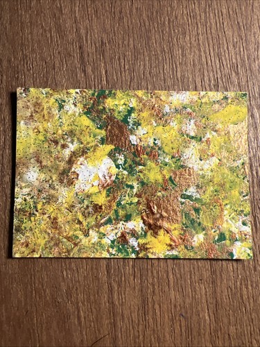 Original ACEO Astral Bloom Mixed Medium Acrylic On Paper Signed By Artist #1621 - Picture 4 of 4