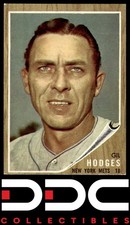 1962 Topps #85 Gil Hodges New York Mets Excellent