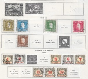 14 Bosnia and Herzegovina Stamps w/Postage Due from Old Antique Album 1904-1914