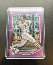 2025 Bowman Chrome Edgar Quero Fuchsia/299 Rookie Card White Sox