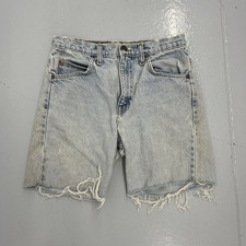 Vintage 90s Levi's 505 Light Wash Cut Off Jean Shorts 27x6 1990s