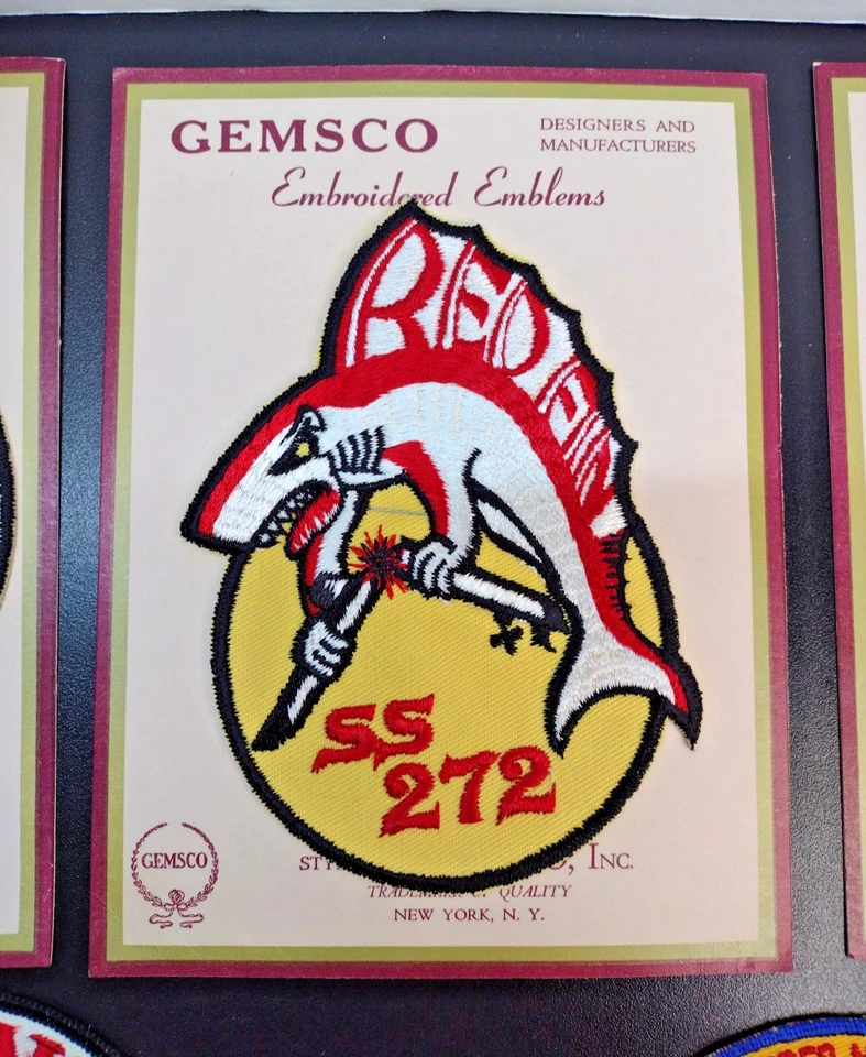 (8) Parches de submarinos vintage de la Marina de los Estados Unidos años 60. Excelente estado algunos nuevos en tarjeta. Foto 3 de 4