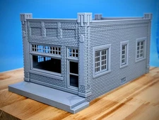 HO Scale - Illinois 1900s Bank - 1:87 Scale Building