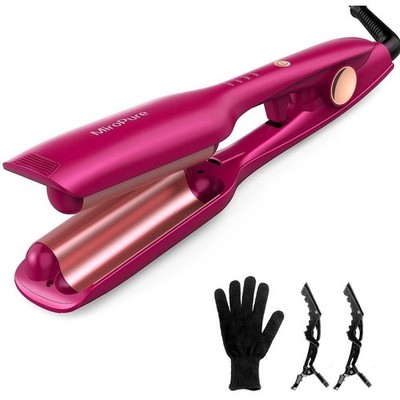 Micropure CSCI0019 Professional Ceramic Curling Iron Hair Waver PINK NEW