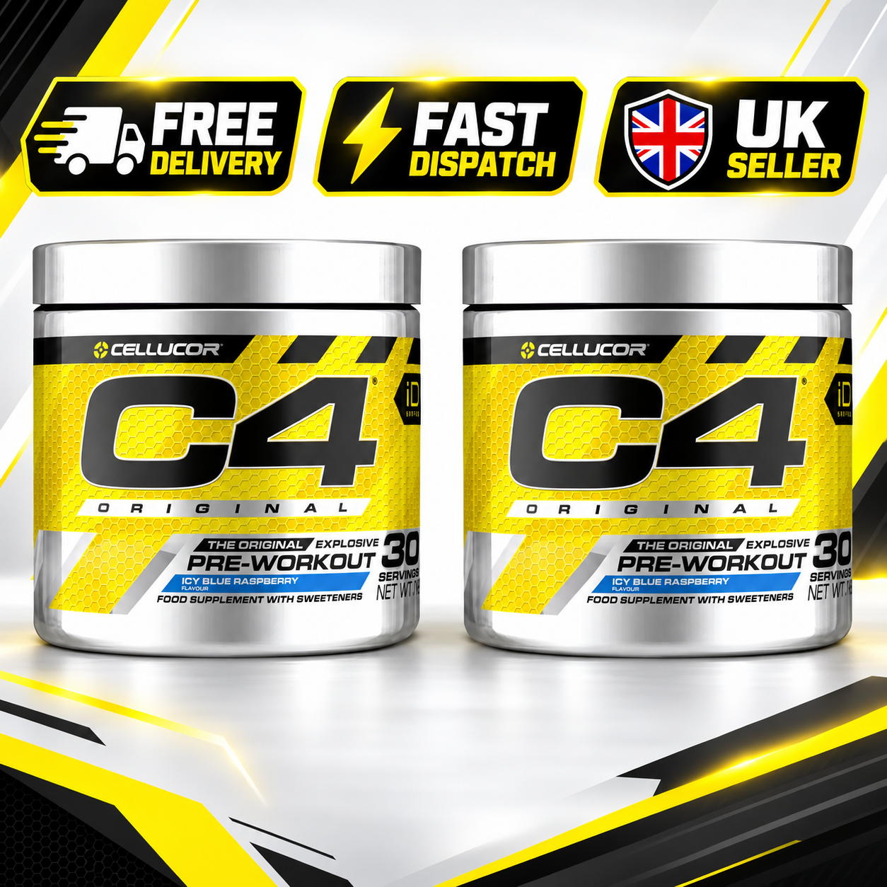 Cellucor C4 Original Pre-Workout 198 g – Icy Blue Raspberry Flavour (30 Servings - Image 5
