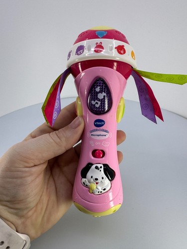 V Tech  Babble & Rattle Microphone Pink Tested