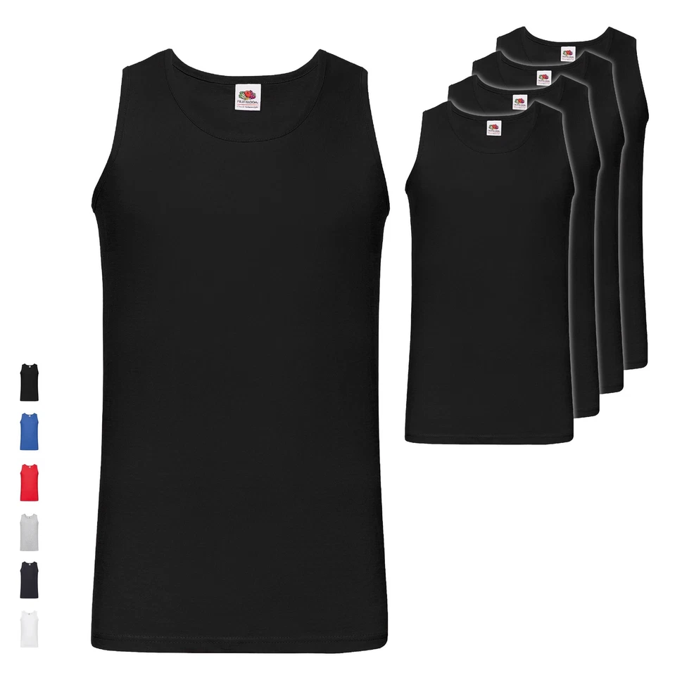 5er Pack Fruit of the Loom Valueweight Athletic Vest Unterhemd Muskelshirt NEU - Bild 1 von 1