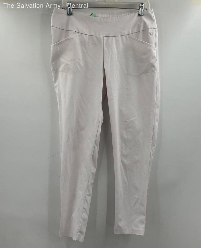Lilly Pulitzer Womens White Skinny Leg Pull On Casual Ankle Pants Size 12