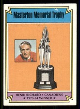1974-75 Topps #243 Henri Richard Masterson