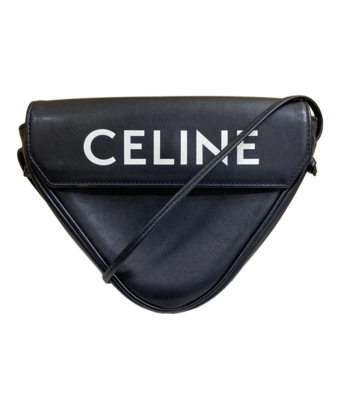 Celine — Celine Mini Leather Black Shoulder Bag #TFB2878