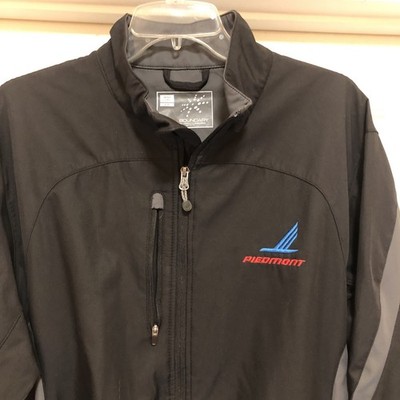 Piedmont Airlines Employee Jacket Outer Boundary Men s Large Gray/Black embroid