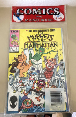 The Muppets Take Manhattan Star Comics Marvel Books New Sealed Pkg. #1, 2, & 3