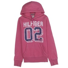 Tommy Hilfiger Damen Rosa Hoodie Medium Pullover Baumwollmischung Freizeit