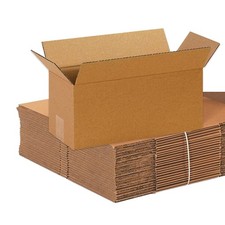 BOX USA 14 x 6 Corrugated Cardboard Boxes, Long 14L 6W 6H, Pack of 25 