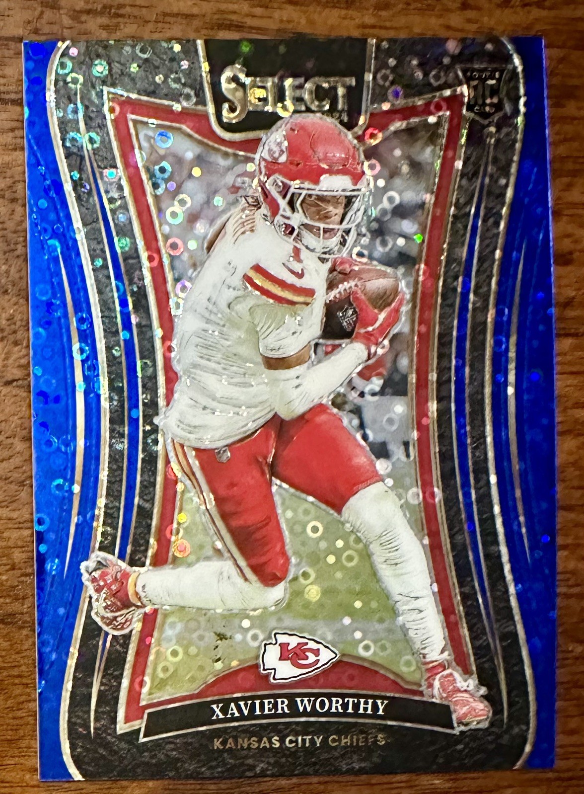 2024 Panini Select Suite Level Blue Disco /25 - Xavier Worthy Rookie Card RC