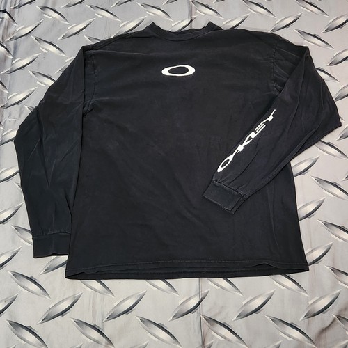 Vintage Oakley Center Logo Long Sleeve Shirt Size XL Y2K