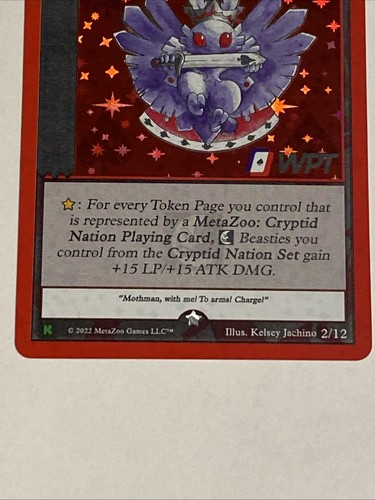 MetaZoo Mothman to Arms 2/12 Kickstarter Holo - Bild 2 von 4