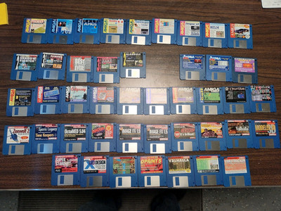 Lot 45  Amiga Games/Software 3.5'' Floppy Disks Games Commodore Cover Disk