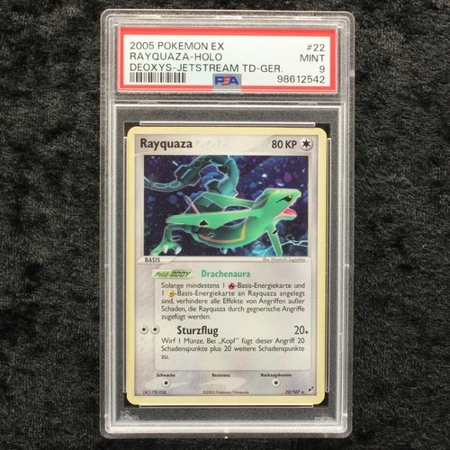 Pokemon EX Deoxys Rayquaza Holo PSA 9 Mint German Card Collection