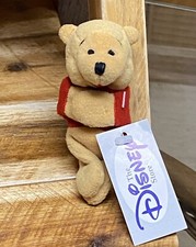 Vintage Pooh Bean Bag Magnetic Tag Along Retired New Old Stock With Tags Disney