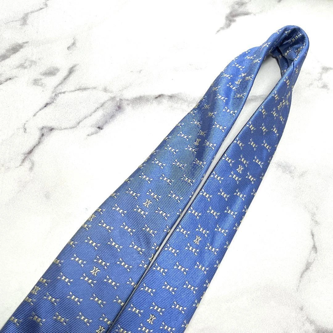 CELINE cravatta uomo seta originale usata cravatta abito classico lusso multicolore A16