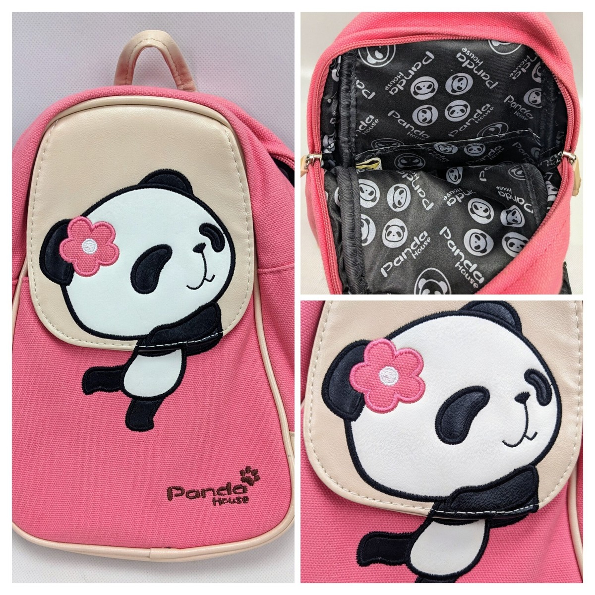 RARE PANDA HOUSE Bubble Gum Pink Adjustable Strap Skater  display picture 2