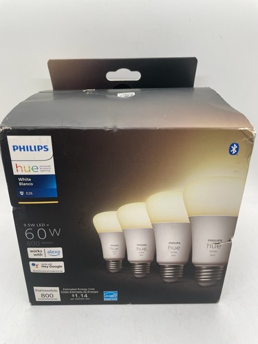 Phillips Hue A19 Bluetooth Smart 60W LED White LED Bulb - Model 476977 - SEALED
