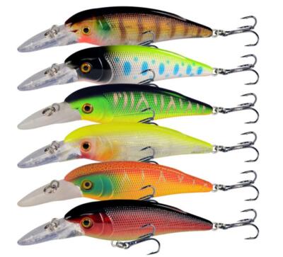6PCS Fishing Lures Bass Pike Trolling Crankbaits Wobblers Bait Saltwater Minnow | eBay 6PCS Fishing Lures Bass Pike Trolling Crankbaits Wobblers Bait Saltwater Minnow | eBay