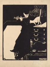 The Flute Felix Vallotton 1925 Woodcut Archival Art Print to Frame