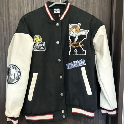 Haikyuu!! Nekoma Kenma Kozume Tetsuro Kuroo Stadium Varsity Jacket