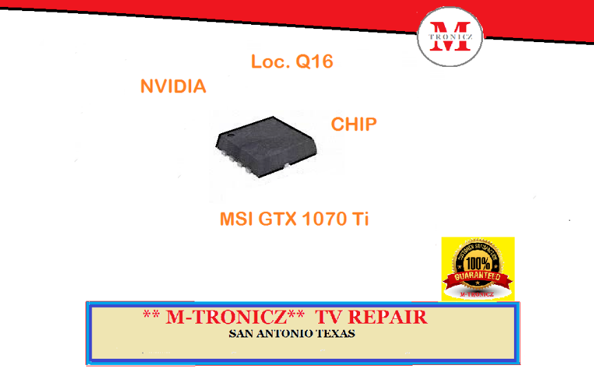 Nvidia MSI GTX 1070 Ti IC CHIP NTMFD4C85NT1G Loc. Q16 | eBay