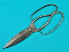 Antique Old US 17-18 Century Wrought Iron Large Heavy Scissors