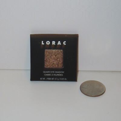 NEW Lorac Pro Quartz Single Eyeshadow Glitter Brown Bronze Refill  0.025 oz 0.7g