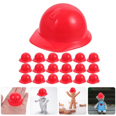  20 Pcs Schutzhelm Spielzeughelm Puppenhut Puppenkopfschutz Kind