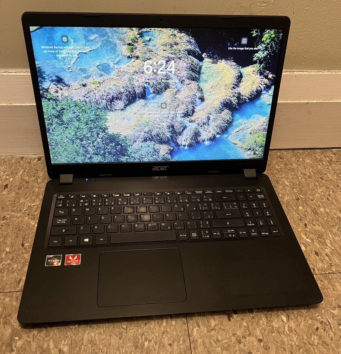 Acer Aspire 3 Laptop with Ryzen 3 2.6GHz 8GB RAM 128GB SSD Windows 11 and AC Adapter-image