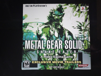 Metal Gear Solid 3: Snake Eater Exclusive Movie Trailers Disc 2004 RARE!!!