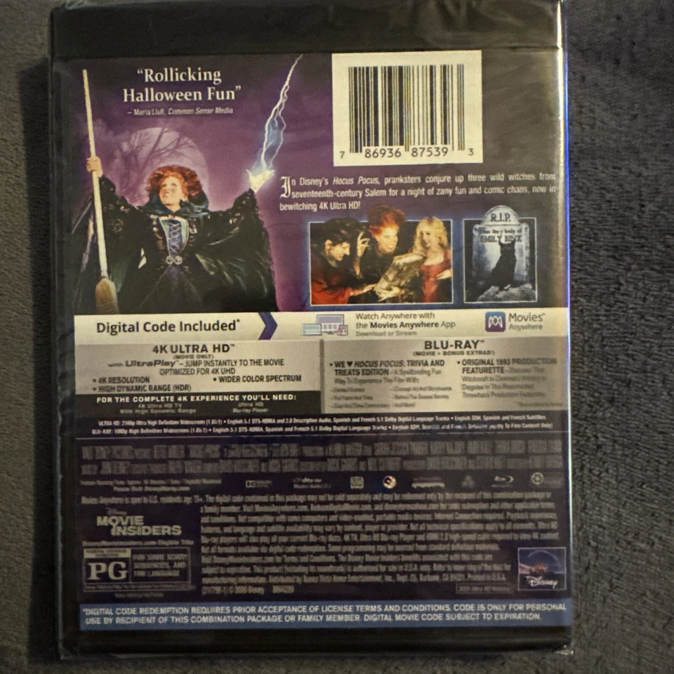 Hocus Pocus (4K Ultra HD + Blu-ray + Digital, 1993) Bette Midler, Kathy Najimy - Imagem 2 de 4