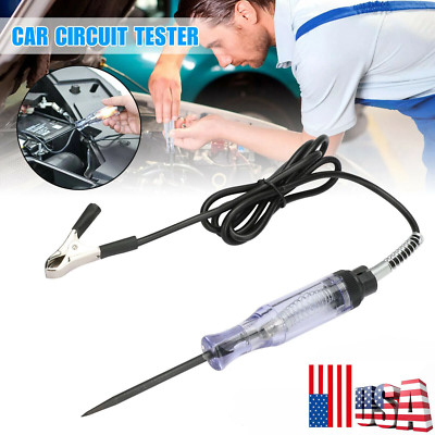 Test Light Car Circuit Tester Probe 12V 6V DC Voltage Continuity Tester Car