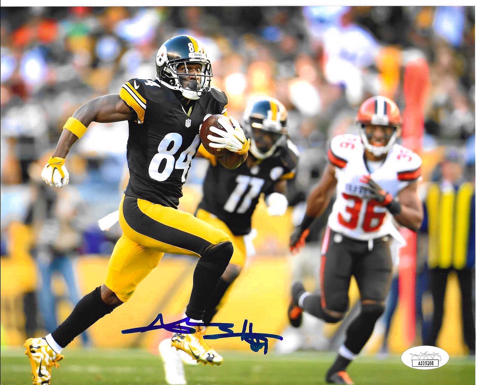 Antonio Brown Autographed Signed Pittsburgh Steelers - 8x10 PHOTO PICTURE JSA COA 