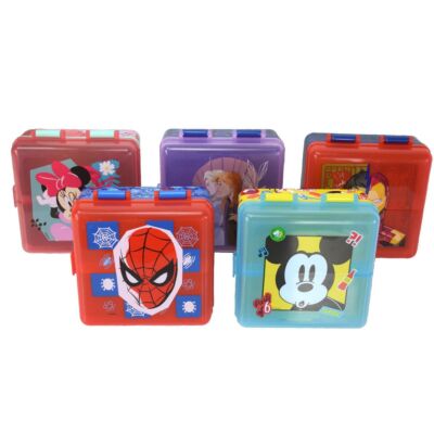 Kinder Lunchbox Brotdose verschiedene Motive mit 2 klappbaren Fächern